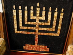 Goldleafmenorah